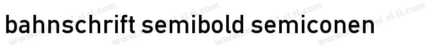 bahnschrift semibold semiconen字体转换